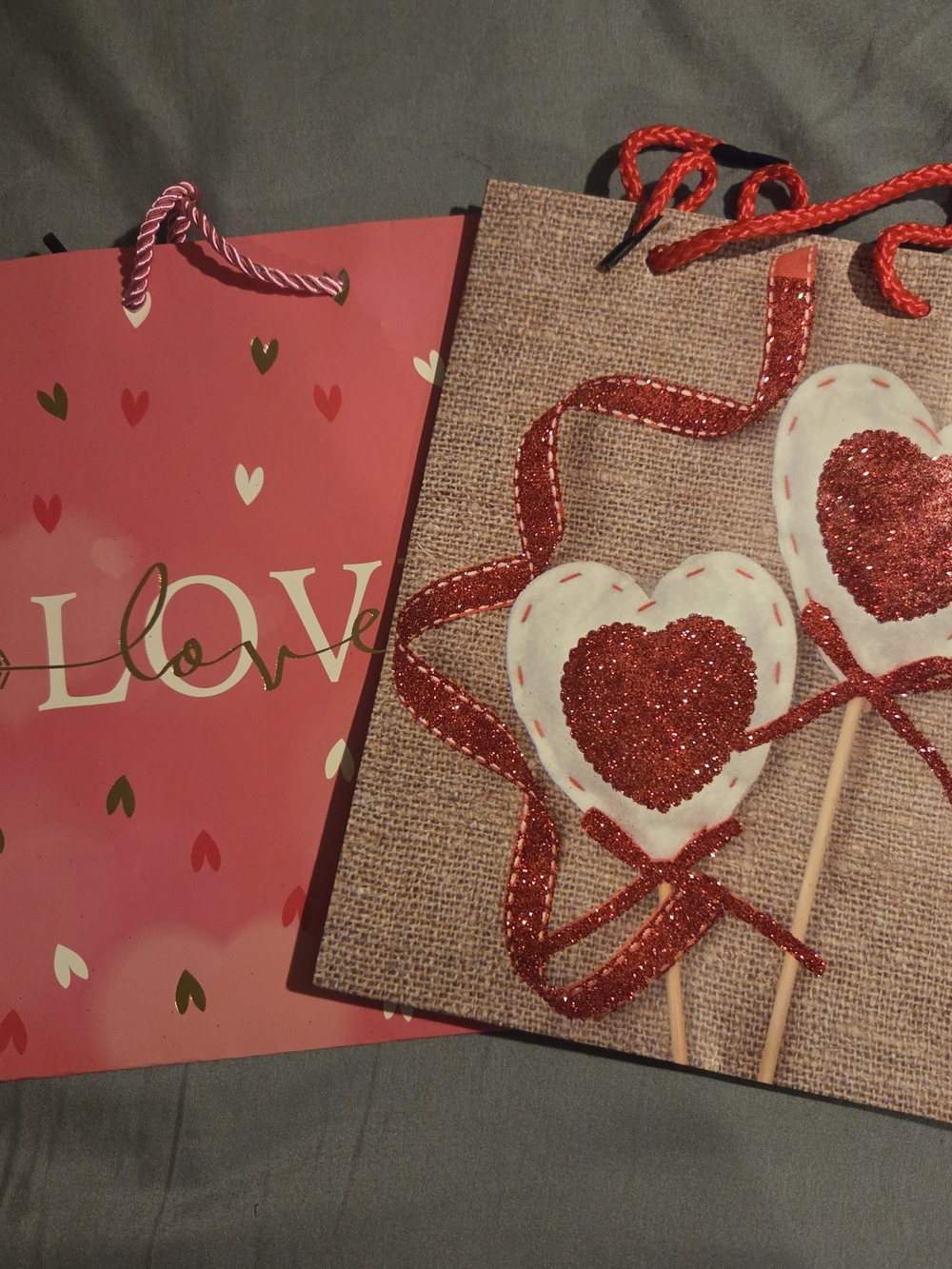 Valentine Red Heart Party Gift Bag - Love Design